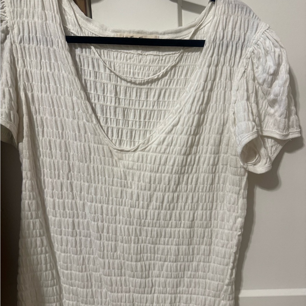 We The Free White Textured Women's Top